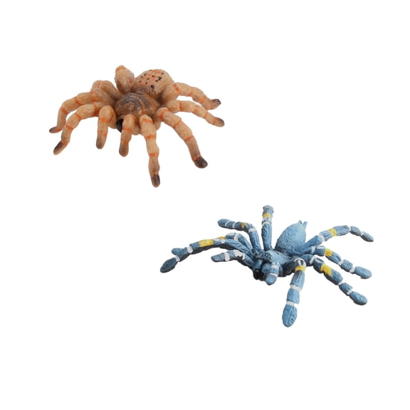 Realistic Fake Spiders, 2pcs Plastic Spider Toys FiguresEducational Insect Animal Figures, Halloween Decoration Prank PropsStyle 25