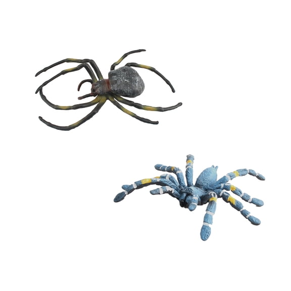 Realistic Fake Spiders, 2pcs Plastic Spider Toys FiguresEducational Insect Animal Figures, Halloween Decoration Prank PropsStyle 28
