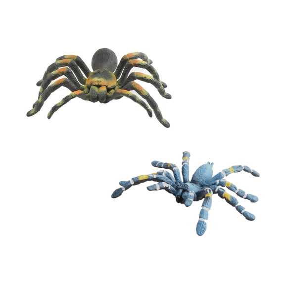 Realistic Fake Spiders, 2pcs Plastic Spider Toys FiguresEducational Insect Animal Figures, Halloween Decoration Prank PropsStyle 29