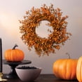 thumbnail image 1 of Realistic Fall Wreaths for Front Door Outside,Autumn Floral Wreath Outdoor Indoors Fall Decorations for Thanksgiving Halloween Decorations for Wall Porch Door,Front Door Wreaths for All Seasons, 1 of 7