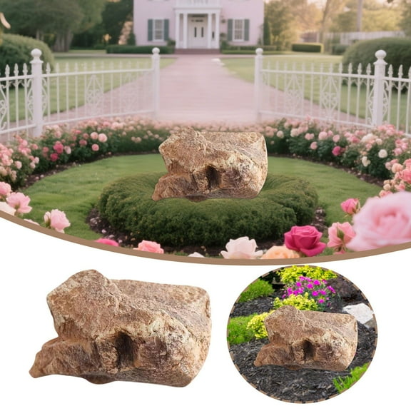 Realistic Rocks for Landscaping - Lightweight Decorative Stones for Garden, Courtyard, Well Cover & Outdoor Decor - Durable & Natural Looking Artificial Rocks for Backyard, Yard & Patio Design