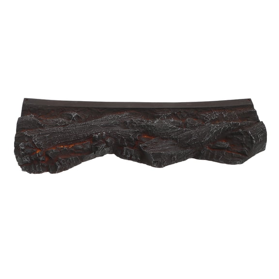 YOSADIER Charming Resin Fireplace Decor, Black Faux Logs for Indoor Rustic Accent