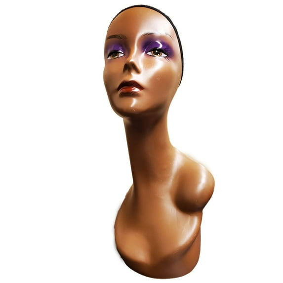 Realistic Female Mannequin Head Display for Hair, Wig, Makeup, Beauty Accessories