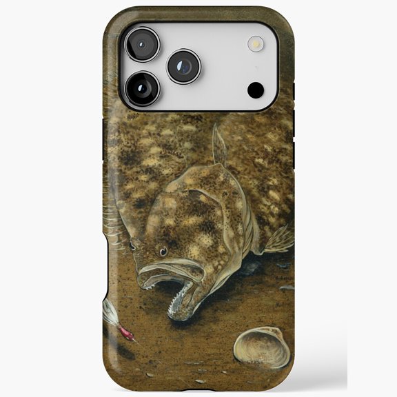 Realistic Fish Angler Lure Fishing Sport Art Phone Case for iPhone 11 to 17 Pro Max