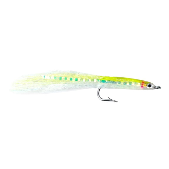 Realistic Fishing Flies Lures for Trout Bass, 3.68" Artificial Baits with Sharp Barbed Hook, Reflective Flashy Silk for Predatory Fish Attraction