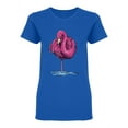 thumbnail image 1 of Realistic Flamingo Design Shaped T-Shirt Women -Image by Shutterstock, Female Small, 1 of 2
