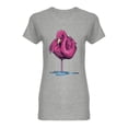 thumbnail image 1 of Realistic Flamingo Design Shaped T-Shirt Women -Image by Shutterstock, Female Small, 1 of 2