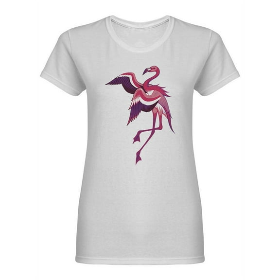 Realistic Flamingo Shaped T-Shirt Women -Image by Shutterstock, Female Small