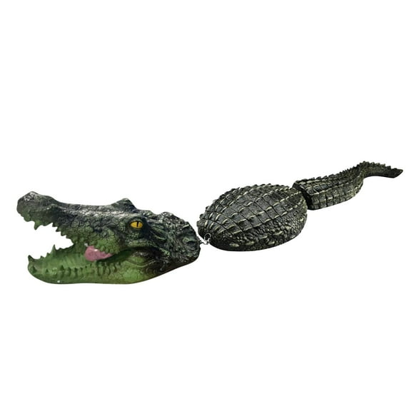 Realistic Floating Alligator Decoy For Pools - Jointed Crocodile Figurine With Realistic Texture, Waterproof Design For Ponds, Garden Water Features, Outdoor Decor, Backyard
