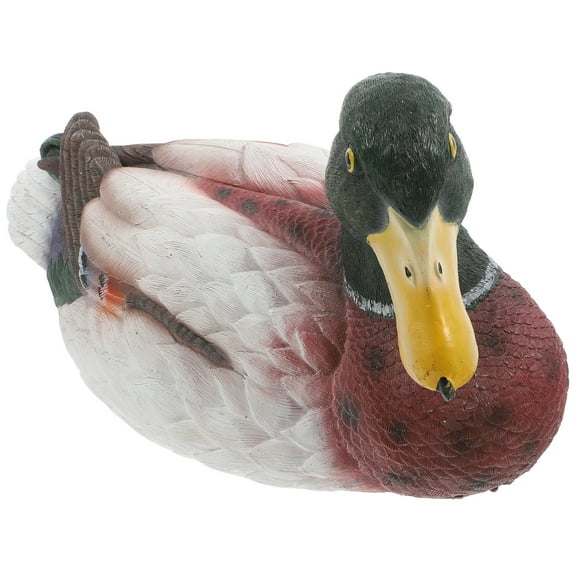 Realistic Floating Pond Duck Statue Resin Duck Figurine For Garden Decor Water Floating Animal Ornament For Yard Pool And Outdoor Decoration