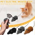 thumbnail image 1 of Realistic Flocking Remote Control Mouse Toy For Interactive Play With Pets (Dogs & Cats) And Kids, Electric Prank Animal Model With Cheese-Shaped Remote Control, Simulates Real, 1 of 3