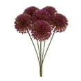 thumbnail image 1 of Realistic Floral Stems - Artificial Plastic Flowers for Home Decor | Pink Purple Green White | 11.4" Tall Faux Arrangement Branches, 1 of 6