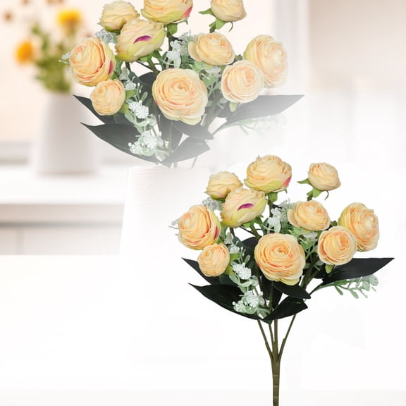 Realistic Flower Bouquet for Home Lifesize Floral Arrangements for Living Room, Wedding, Durable & Customizable