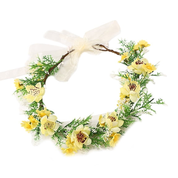 Realistic Flower Crowns Hair Accessory For Weddings Parties Photography Elastic Comfortable Wear