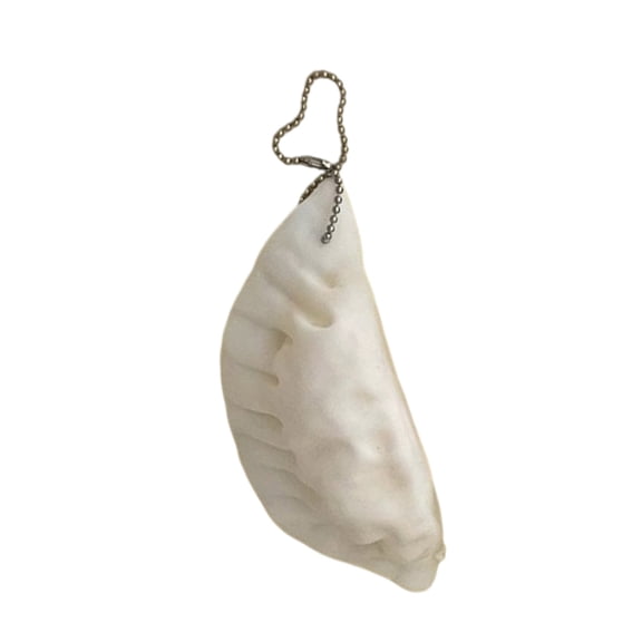 Realistic Food Dumpling Shape Stress Toy Keychain Bag Charm for Everyday Use