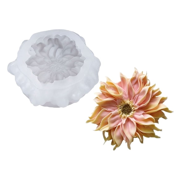 Realistic Franz Flower Silicone Molds Multipurpose Silicone Candle Mould for Epoxy Resin Candle Soap Home Decoration
