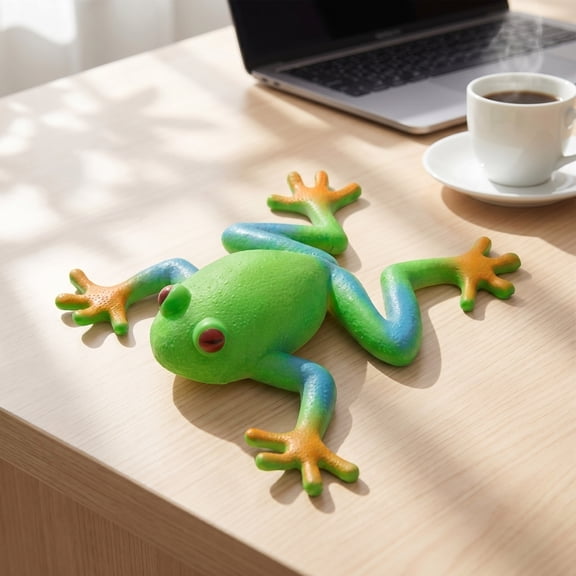 Realistic Frog Squishy, Soft Flexible Pull And Stretch Sensory Squeeze Toy With Playful Animal Shape, Portable Hand Activity For Relaxation Focus Travel Party Home Novelty Gift Everyday Fun