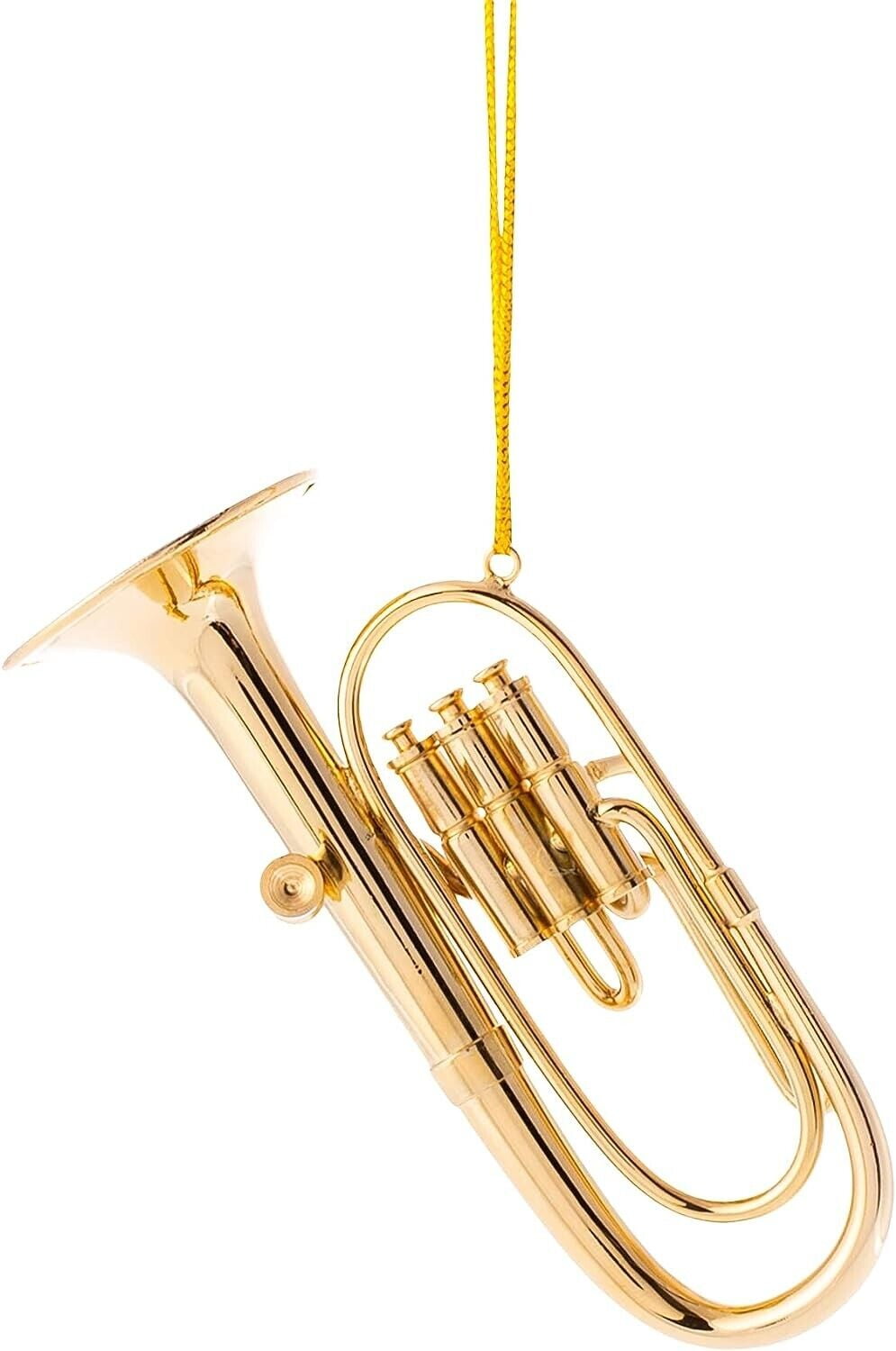 Realistic GOLD TUBA Musical Instrument Christmas Ornament by Broadway