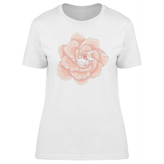 Realistic Gardenia Flower T-Shirt Women -Image by Shutterstock, Female Large