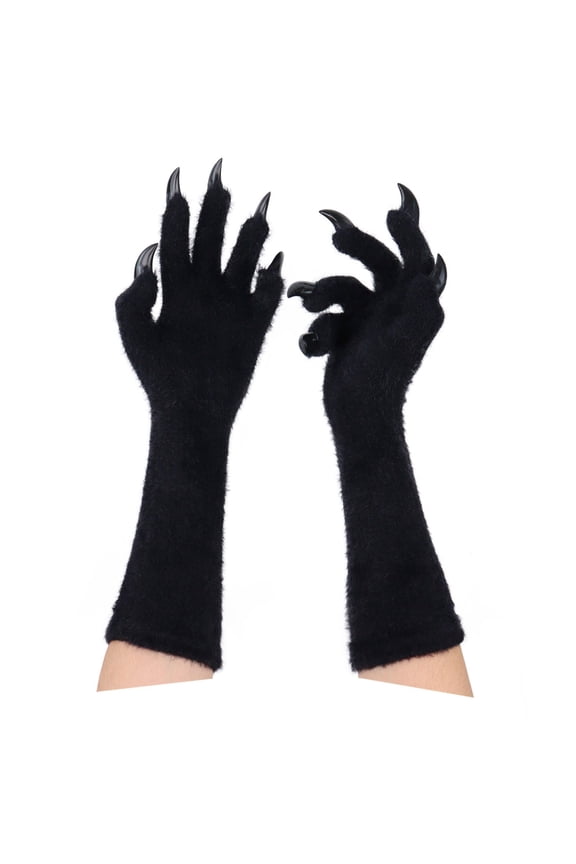 Realistic Gloves For Halloween Costume With Long Nails Nylon Glove Practical Flexible Design