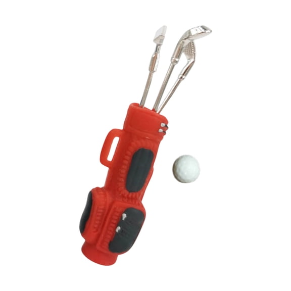 Realistic Golf Set Model Figurine with Golf Club Miniature Figure for 1/12 Doll House Scene Setting And Collection