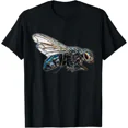 thumbnail image 1 of Realistic Graphic Fly Insect Funny Gift For Pilots T-Shirt, 1 of 6