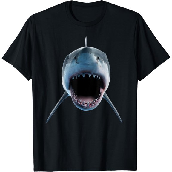 Realistic Great White Shark Attack For Lovers Of Fish Ocean T Shirt