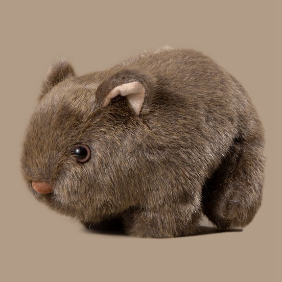 Realistic Guinea Pig Plush Toy for Kids Soft Cuddle Bedtime Room Decor Gift - Safe, Gentle, Encourages Nurturing & Imaginative Play Brown
