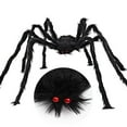 thumbnail image 1 of Realistic Hairy Giant Spider Real Large Spiders for Halloween Outdoor Decoration House Prank Prop 59in, 1 of 9