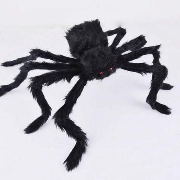 Realistic Hairy Giant Spider, Real Large Fake Spiders for Halloween Outdoor Decoration House Prank Prop