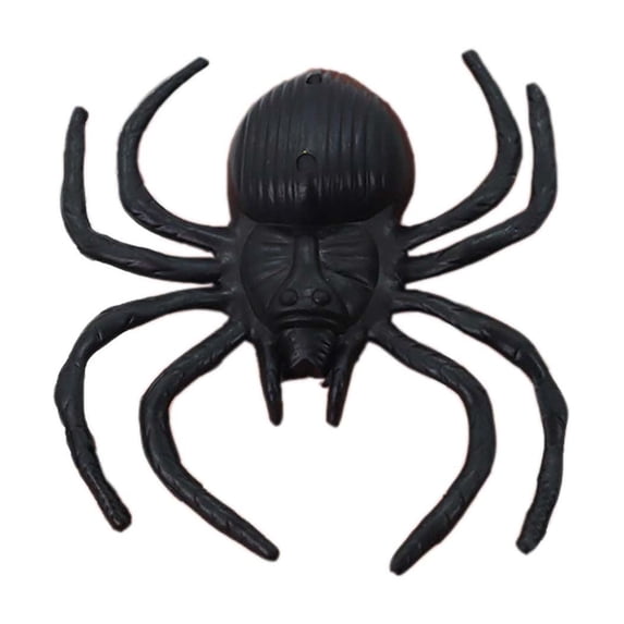 Realistic Halloween Prank Spider | Lifelike Plastic Simulation Creepy Crawler | Lightweight Scary Insect Prop for Decor | Indoor Haunt Hanging Trick | Novelty Practical Joke Accessory