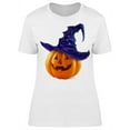 thumbnail image 1 of Realistic  Halloween Pumpkin Art T-Shirt Women -Image by Shutterstock, Female Medium, 1 of 2