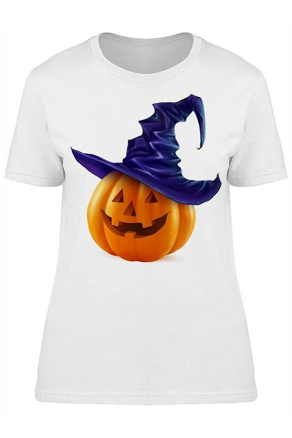 Realistic Halloween Pumpkin Art T-Shirt Women -Image by Shutterstock, Female XX-Large