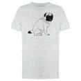 thumbnail image 1 of Realistic Hand-Drawn Pug Tee Men's -Image by Shutterstock, 1 of 2