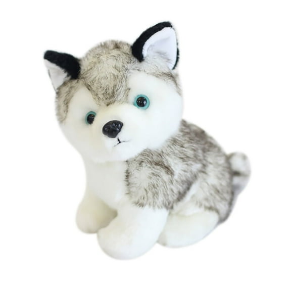 Realistic Handmade Stuffed Dog Toy Figure Lifelike Anim Pet Companion for Kids Adults
