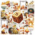 thumbnail image 1 of Realistic Hanukkah Stickers, Waterproof Hanukkah Sticker for Water Bottle Laptop Phone Cases Planner Skateboard Luggage Helmet Party Favor Decor, Ideal for Adults Teens Teacher Rewards, 1 of 9