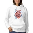 thumbnail image 1 of Realistic Heart Love You Hoodie Women -Image by Shutterstock, Female Medium, 1 of 4