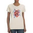 thumbnail image 1 of Realistic Heart Love You T-Shirt Women -Image by Shutterstock, Female XX-Large, 1 of 4