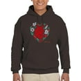 thumbnail image 1 of Realistic Heart W Flowers Hoodie Men -Image by Shutterstock, Male 3X-Large, 1 of 4