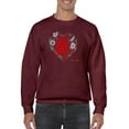 thumbnail image 1 of Realistic Heart W Flowers Sweatshirt Men -Image by Shutterstock, Male 4X-Large, 1 of 4
