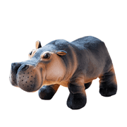 Realistic Hippo Plush Toy Soft Gray Hippo Stuffed Animal Sensory Comfortable Plush Pillow Toy Gift