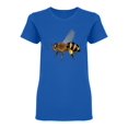 thumbnail image 1 of Realistic Honey Bee Design  Shaped T-Shirt Women -Image by Shutterstock, Female Large, 1 of 2