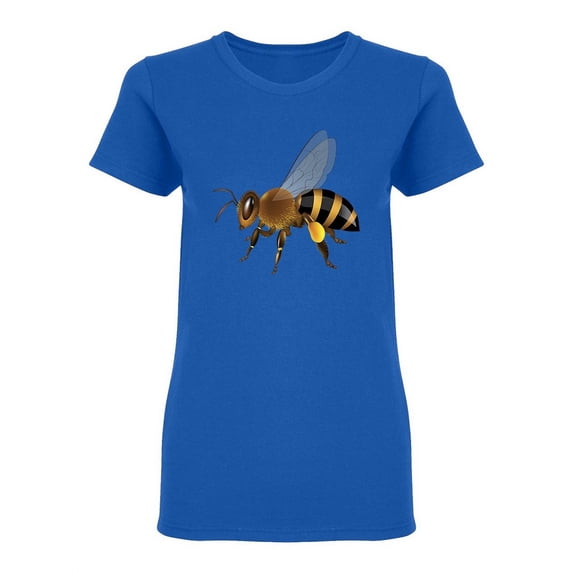 Realistic Honey Bee Design Shaped T-Shirt Women -Image by Shutterstock, Female Large