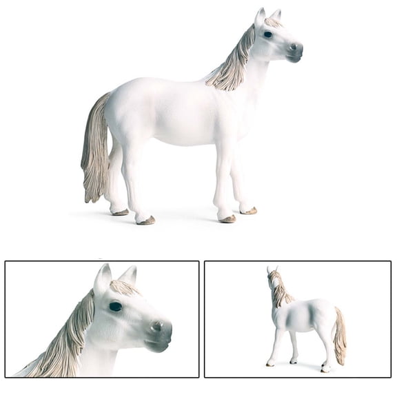 Realistic Horse Figurines – 5.3-Inch Plastic Animal Toys Horses – Educational Farm Toys– Party Favors & Gifts