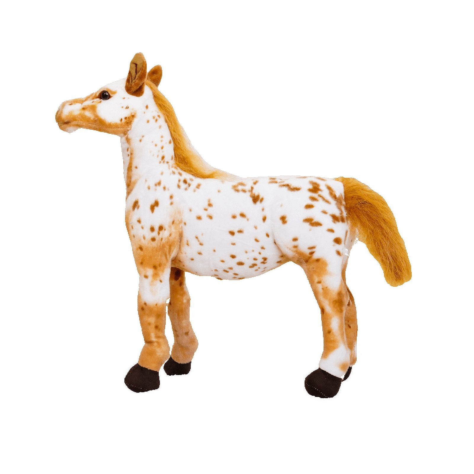 Realistic Horse Plush Toy, Soft Lifelike Stuffed Horse, Detailed Equestrian Plushie for Kids, Adults & Horse Lovers, Perfect Birthday, Christmas & Equestrian Gift