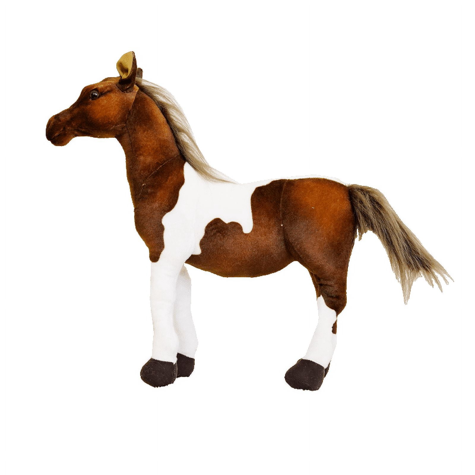 Realistic Horse Plush Toy, Soft Lifelike Stuffed Horse, Detailed Equestrian Plushie for Kids, Adults & Horse Lovers, Perfect Birthday, Christmas & Equestrian Gift
