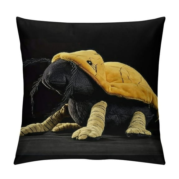 Realistic Insect Plush Toy Soft Stuffed Animal Simulation Bug Pillow Horned Hercules Coleoptera Insect Isopod Toys Doll