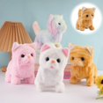 thumbnail image 1 of Realistic Interactive Robotic Cat Toy Electronic Pet Kitty That Walks Meows Moves Tail Super Cute Plush Robot Kitten Birthday Gift for Women Cat Lovers Easter Present Christmas Gift, 1 of 7
