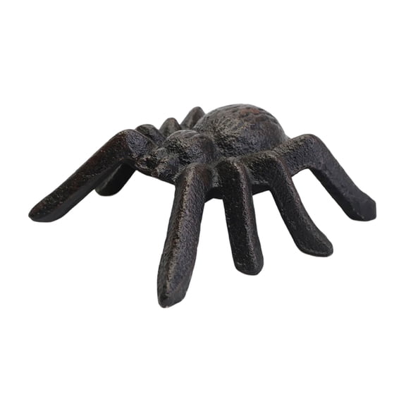 Realistic Iron Spiders Statue Retro Metal Finish Decorative Figurine Perfect Gift For Halloween Birthday Collection