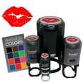 thumbnail image 1 of Realistic Juicy Lips Kiss Smooch Self-Inking Rubber Stamp Ink Stamper - Green Ink - Medium 1 Inch, 1 of 7